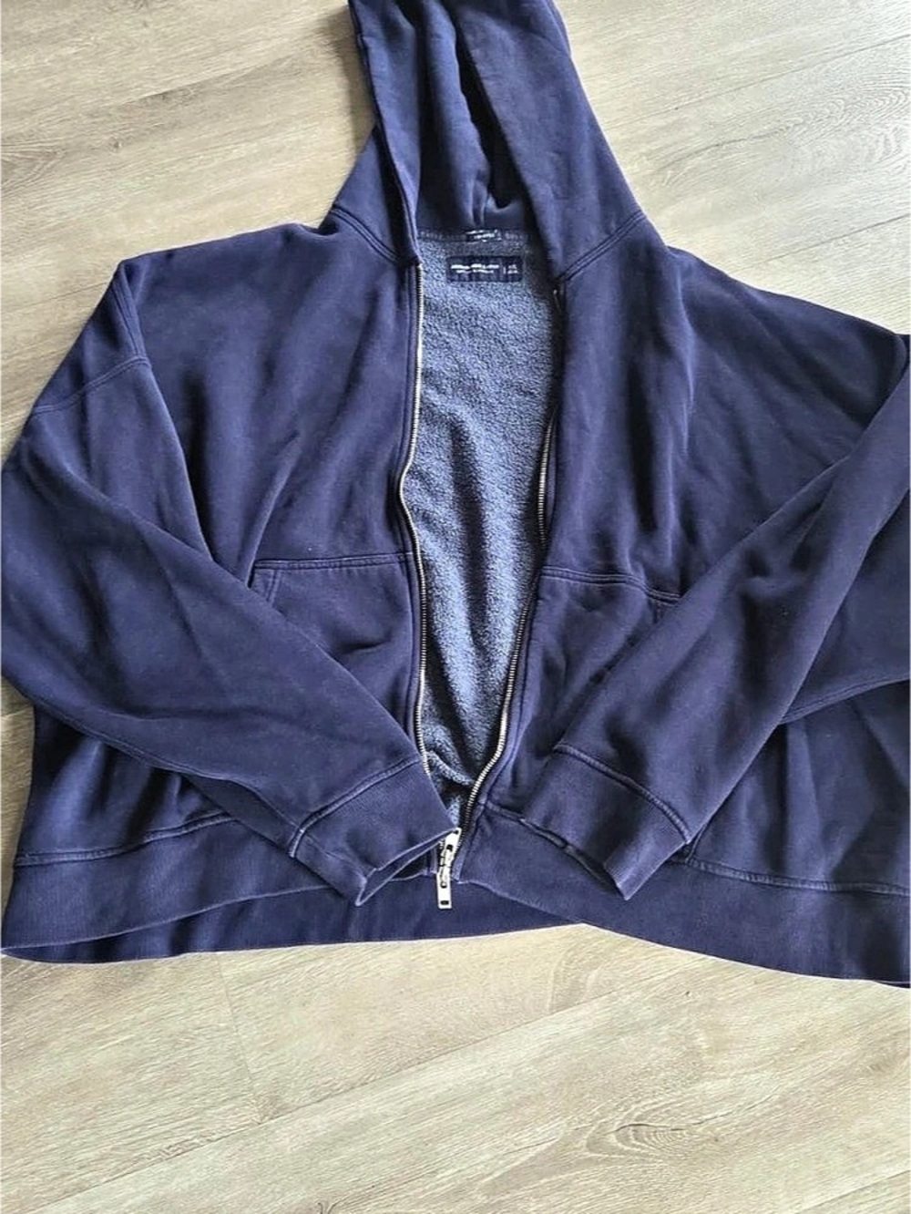 Blue Zip-Up Hoodie